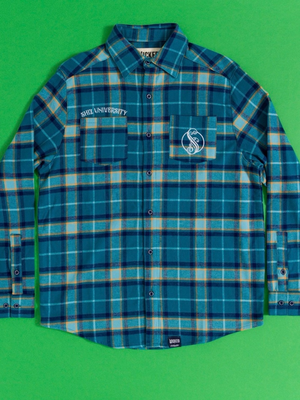 Cakeworthy x Wicked Shiz University Flannel Shirt 2XL – New Sealed